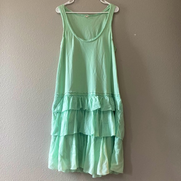 J. Crew Dresses & Skirts - J CREW mint green sleeveless dress with ruffles
